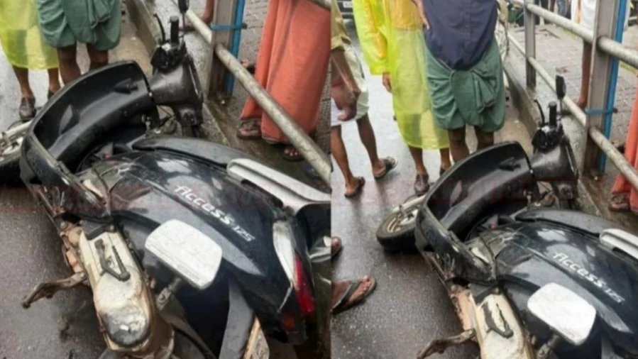  കൊയിലാണ്ടിയിൽ ബൈക്കും ആംബുലൻസും കൂട്ടിയിടിച്ച് അപകടം