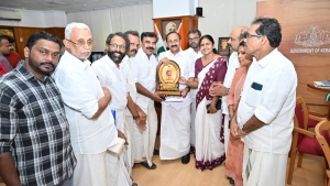 മുഖ്യമന്ത്രി വി ഡി സതീശന് സ്വീകരണം നല്കി.