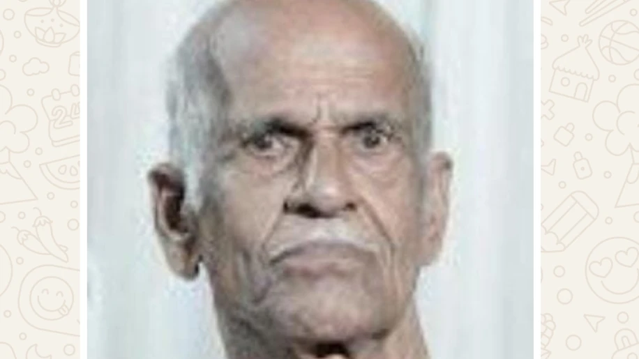  വയോധികൻ സ്കൂട്ടർ തട്ടി മരിച്ചു.