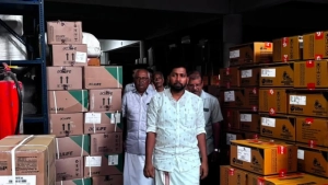 എം എൽ എ . വി ടി സൂരജ് ജില്ലാ മെഡിക്കൽ വേർഹൗസ് സന്ദർശിച്ചു.