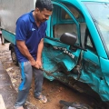 കാറും പിക്കപ്പും കൂട്ടിയിടിച്ച് മൂന്ന് പേർക്ക് പരിക്ക്