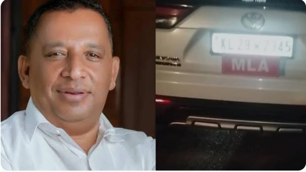  എം എൽ എ റെജി ചെറിയാന്റെ വാഹനമിടിച്ച് ബൈക്ക് യാത്രക്കാരന് ഗുരുതരപരിക്ക്