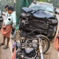 മുണ്ടോത്ത് കാർ ബൈക്കിലിടിച്ച് പൂനത്ത്, കണയംകോട് സ്വദേശികൾക്ക് പരിക്ക്