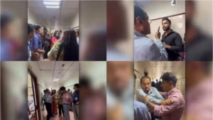 കോഴിക്കോട് ബേബി മെമ്മോറിയൽ ആശുപത്രിയിൽ സമരം ചെയ്ത നേഴ്സുമാരെ കയ്യേറ്റം ചെയ്യാൻ ശ്രമം