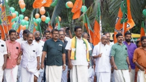 പേരാമ്പ്ര മണ്ഡലം എൻ ഡി എ സ്ഥാനാർഥി മോഹനൻ മാസ്റ്റർക്ക് സ്വീകരണം നൽകി