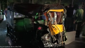 അയനിക്കാട് കാർ ഓട്ടോറിക്ഷയിലിടിച്ച് രണ്ടുപേർക്ക് പരിക്ക്