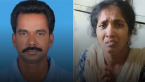 
                        സ്വത്ത് തർക്കത്തെ തുടർന്ന് ഭാര്യ ഭർത്താവിനെ കഴുത്തില്‍ ബെല്‍ട്ട് മുറുക്കി  കൊലപ്പെടുത്തി