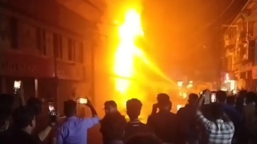  ഓർക്കാട്ടേരിയിൽ വൻ തീപിടുത്തം