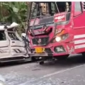 സ്വകാര്യ ബസും ബൊലേറോയും കൂട്ടിയിടിച്ച് നിരവധി പേർക്ക് പരിക്ക്
