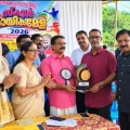ജില്ലാ സ്‌കൂൾ കായികമേള ലോഗോ രൂപകൽപ്പന ചെയ്ത പി. സതീഷ് കുമാറിനെ ആദരിച്ചു