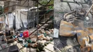 ഗ്യാസ് സിലിണ്ടർ പൊട്ടിത്തെറിച്ച് വീട് ഭാഗികമായി തകർന്നു