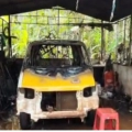 വർക്ക് ഷോപ്പിൽ നിർത്തിയിട്ട വാഹനത്തിന് തീപിടിച്ചു