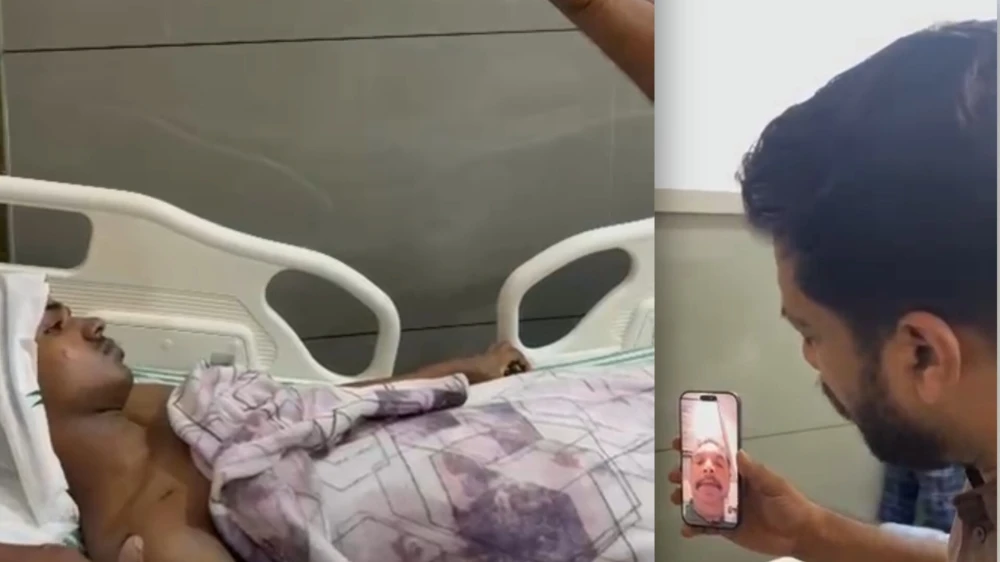  വന്യജീവി ആക്രമണത്തിൽ പരിക്കേറ്റ  മുഹമ്മദ് സിനാനെ ഷാഫി പറമ്പിലും കെഎം അഭിജിത്തും സന്ദർശിച്ചു