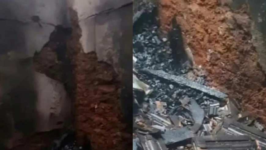  ചങ്ങരോത്ത് വീട് പൂർണ്ണമായി കത്തിനശിച്ചു, ഭാഗ്യം കൊണ്ട് ജീവൻ നഷ്ടമായില്ല..
